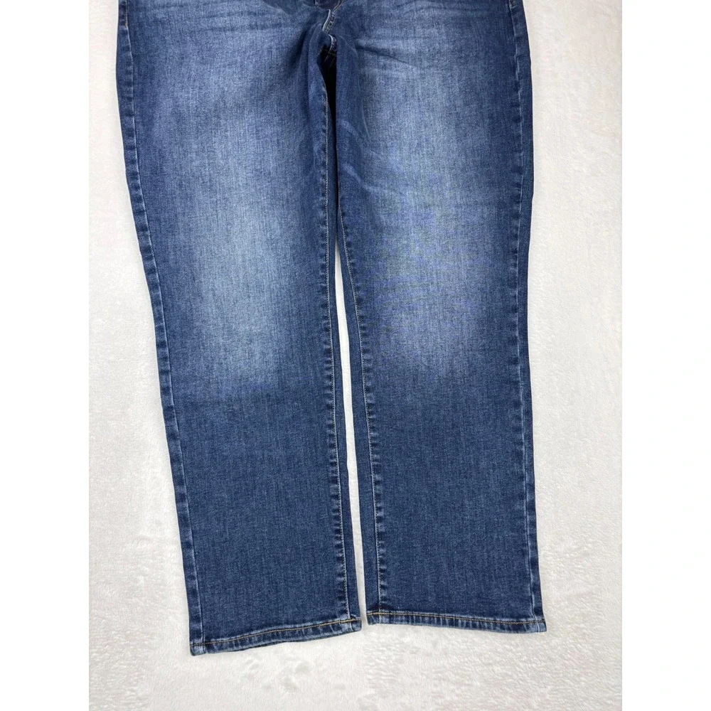 Lucky Brand 410 Athletic Straight Mens 40x30 Jeans Blue Denim Medium Wash